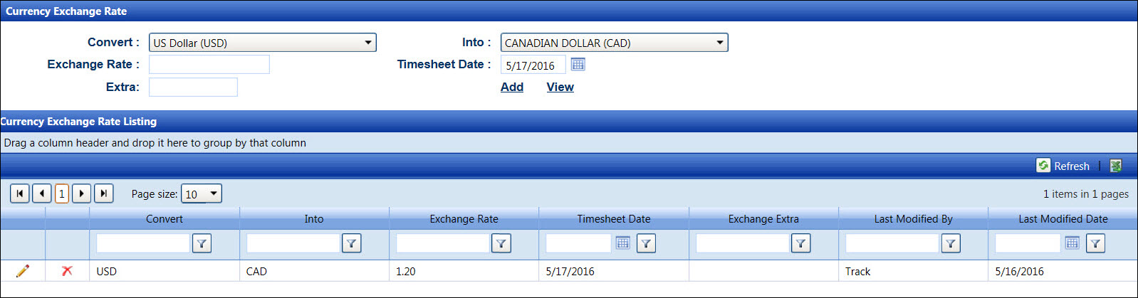Exchange Rate